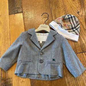 Burberry Baby 6M jacket and hat set